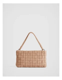 Witchery Woven Leather Sling In Acorn