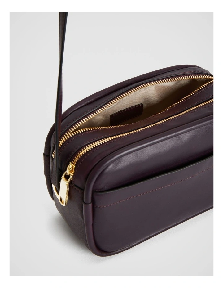 Witchery Soft Leather Camera Bag In Plum 5 Witchery Soft Leather Camera Bag In Plum - Image 3