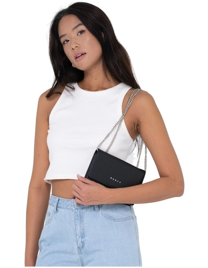 Rusty Honour Leather Chain Bag In Black 7 Rusty Honour Leather Chain Bag In Black - Image 5