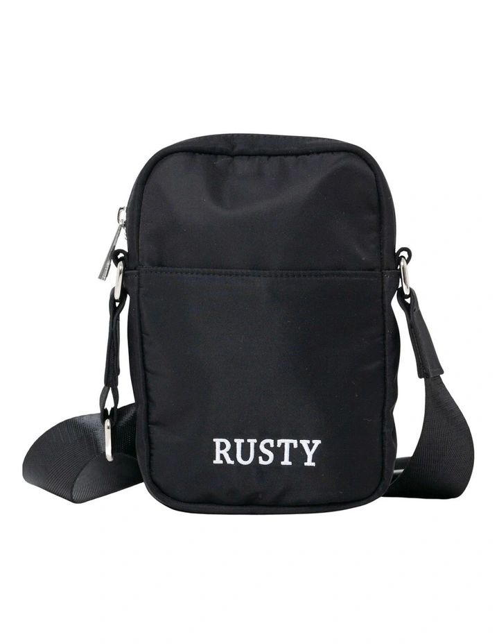 Rusty Marathon Nylon Side Bag In Black 3 Rusty Marathon Nylon Side Bag In Black