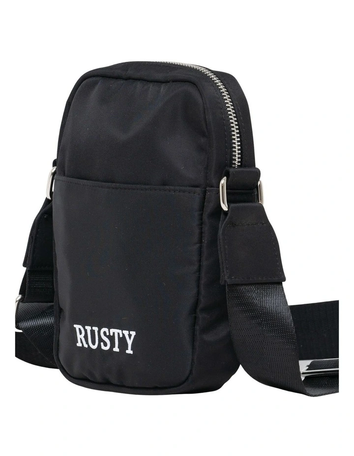 Rusty Marathon Nylon Side Bag In Black 6 Rusty Marathon Nylon Side Bag In Black - Image 4