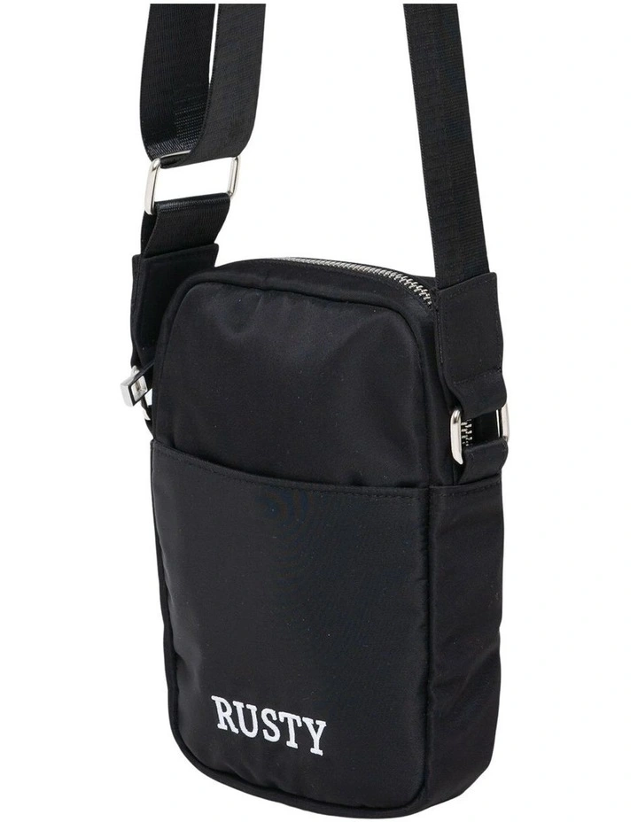 Rusty Marathon Nylon Side Bag In Black 8 Rusty Marathon Nylon Side Bag In Black - Image 6