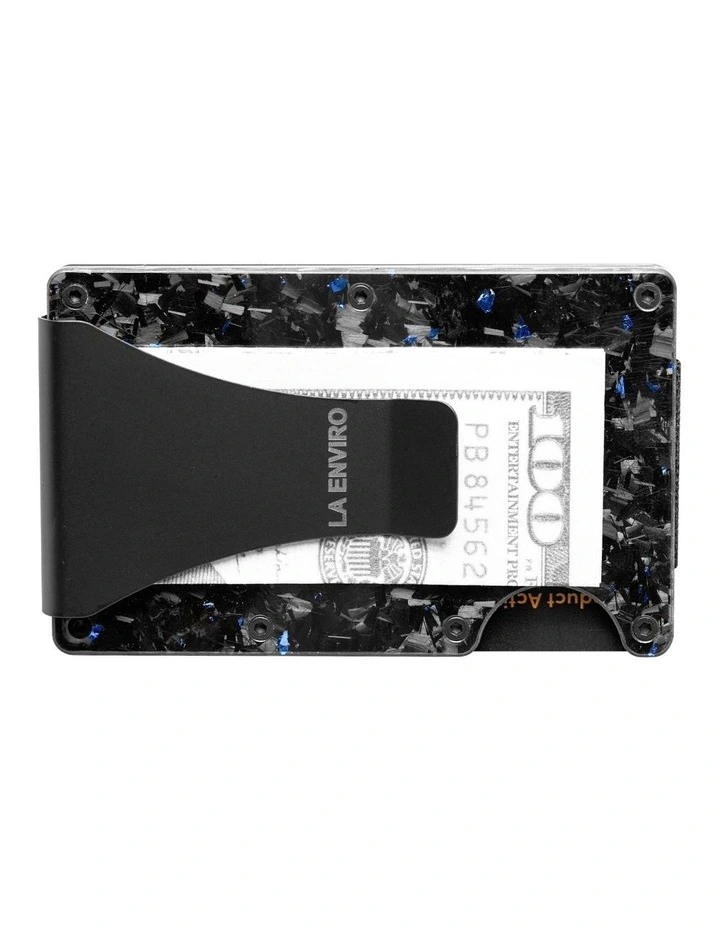 La Enviro Lorne Forged Carbon Wallet In Gloss Blue 7 La Enviro Lorne Forged Carbon Wallet In Gloss Blue - Image 5