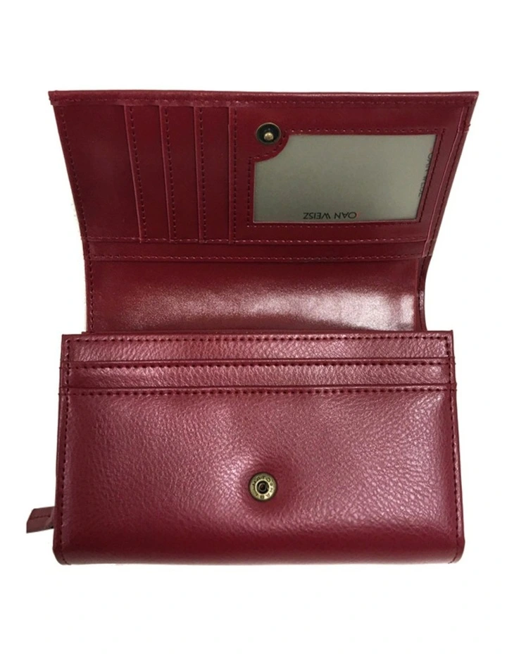 Joan Weisz Dakota Red French Purse 4 Joan Weisz Dakota Red French Purse - Image 2