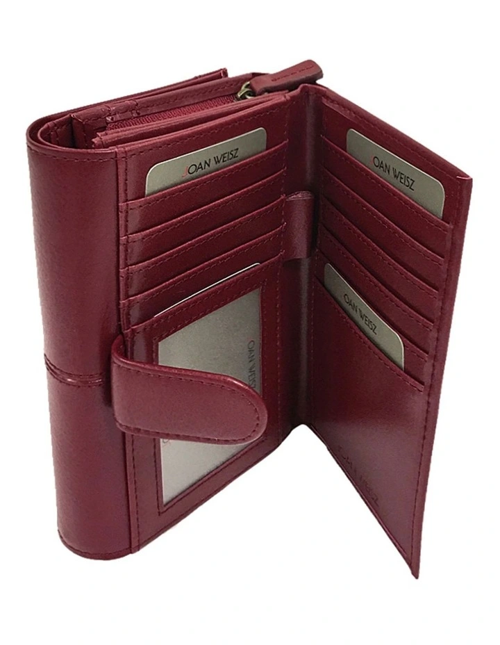 Joan Weisz Dakota Red French Purse 5 Joan Weisz Dakota Red French Purse - Image 3