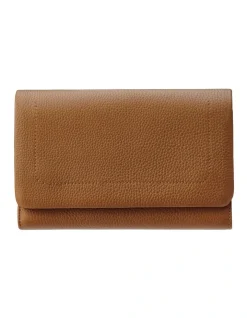 Status Anxiety Remnant Tan Flap Over Wallet SA1472