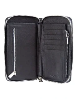 Mocha Small Chevron Leather Wallet Black/Silver 8 Mocha Small Chevron Leather Wallet Black/Silver -Mocha shop 774121870 3 720x928