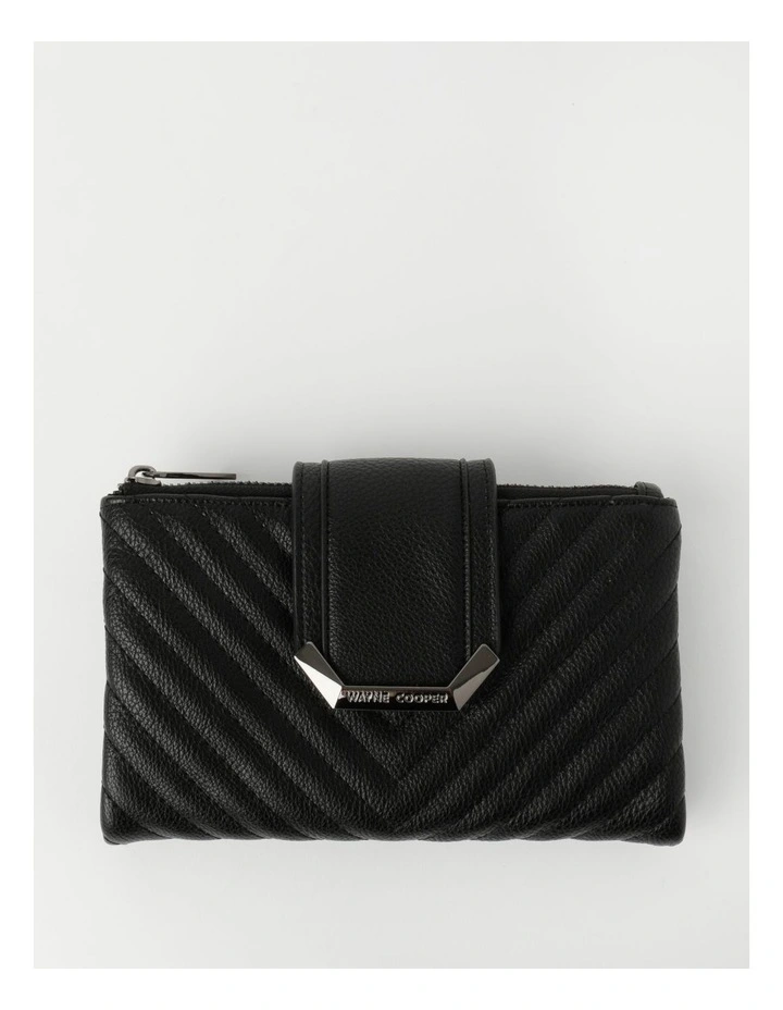Wayne Cooper Emma Black Flapover Wallet 3 Wayne Cooper Emma Black Flapover Wallet