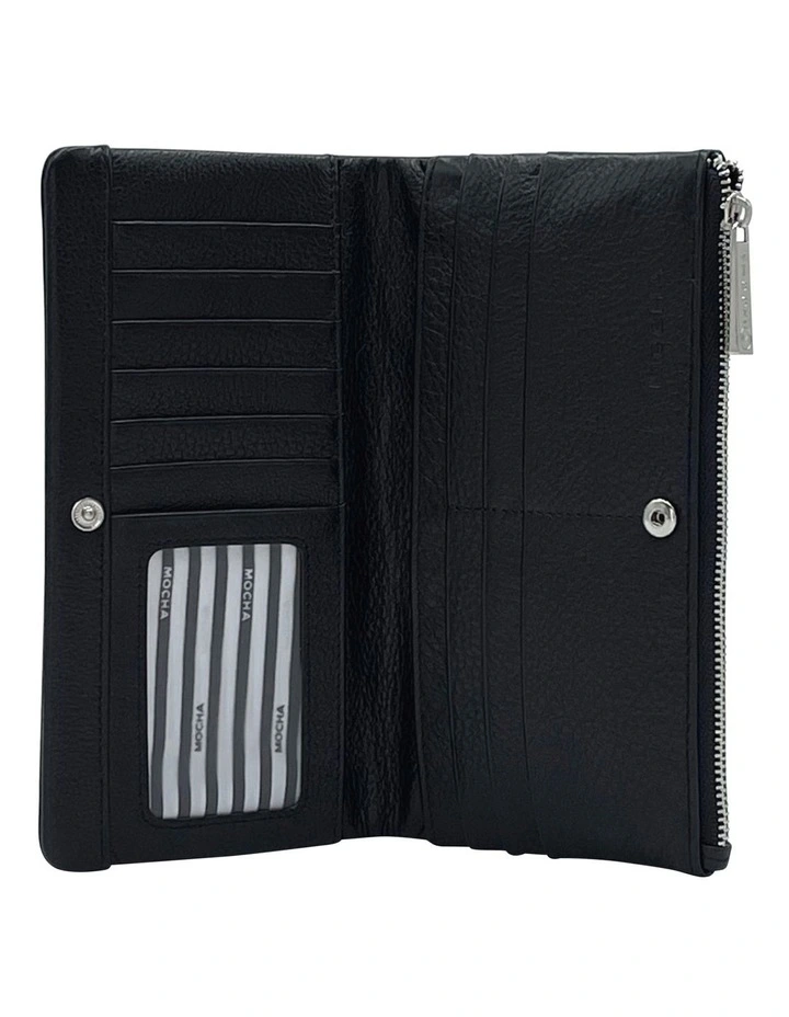 Mocha Judy Leather Wallet Black 4 Mocha Judy Leather Wallet Black - Image 2