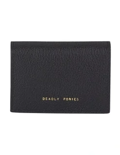 Deadly Ponies Flip N Snap Wallet In Black