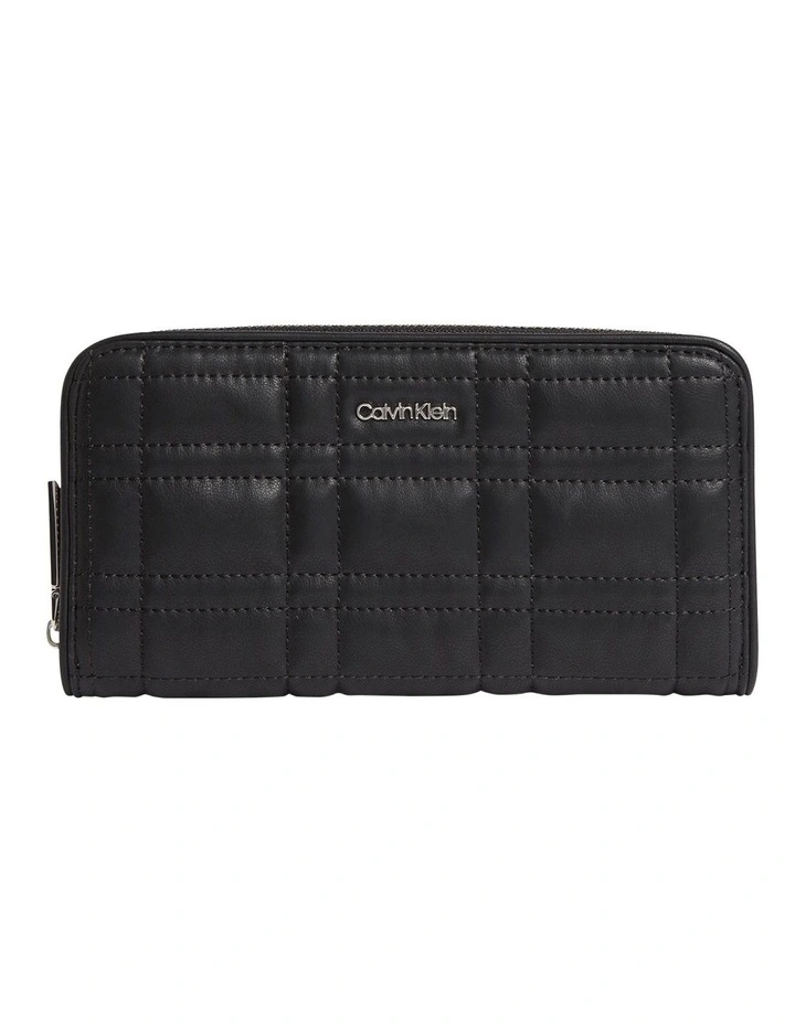 Calvin Klein Ck Touch Large Zip Around Recycled Wallet In Black 3 Calvin Klein Ck Touch Large Zip Around Recycled Wallet In Black