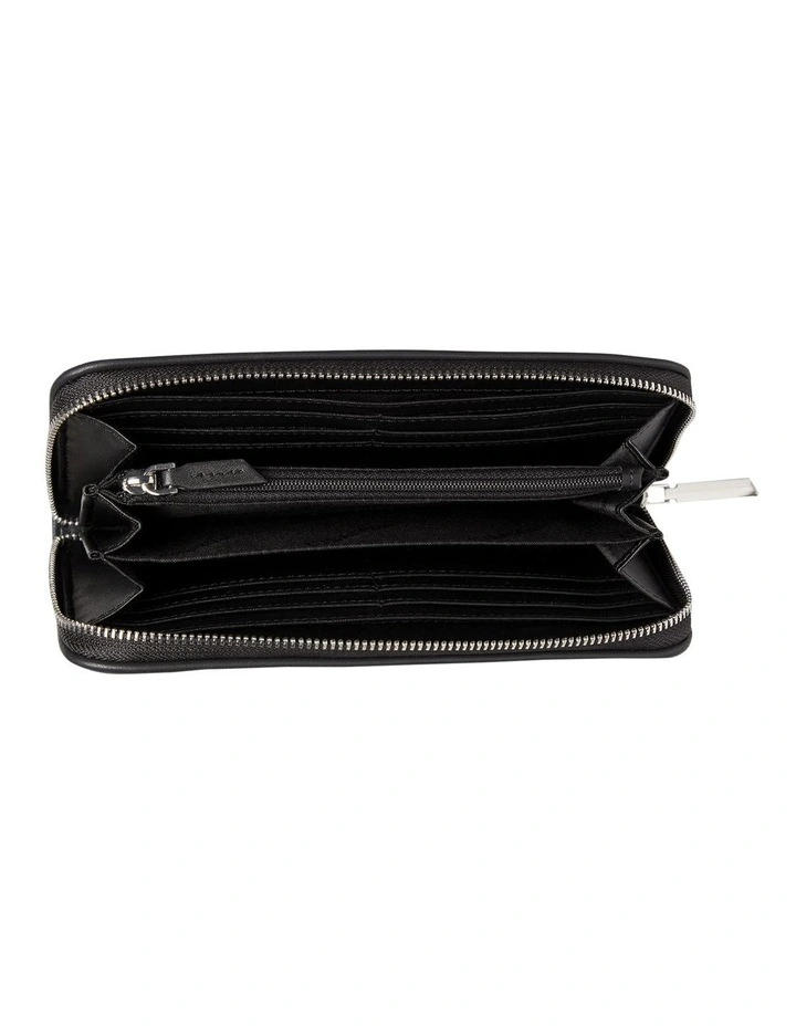 Calvin Klein Ck Touch Large Zip Around Recycled Wallet In Black 4 Calvin Klein Ck Touch Large Zip Around Recycled Wallet In Black - Image 2