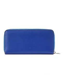 Cellini Dover Zip Around Wallet In Blue -Mocha shop 921566710 3 720x928