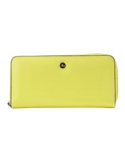 Cellini Dover Zip Around Wallet In Yellow