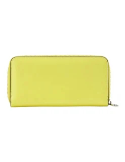 Cellini Dover Zip Around Wallet In Yellow -Mocha shop 921566890 3 720x928
