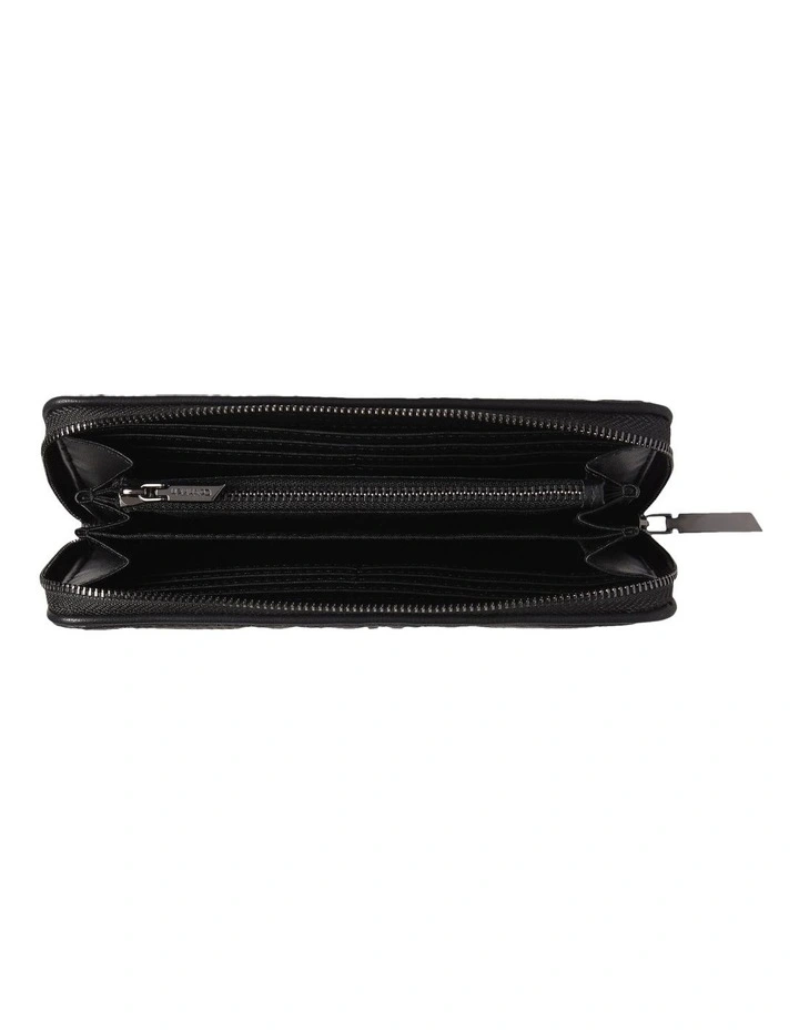 Calvin Klein Re-Lock Ck Zip Around Wallet In Black 4 Calvin Klein Re-Lock Ck Zip Around Wallet In Black - Image 2