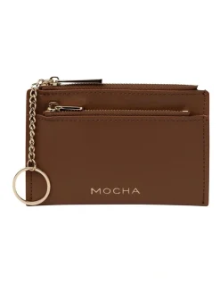 Mocha Lina Coin Card Holder In Brown
