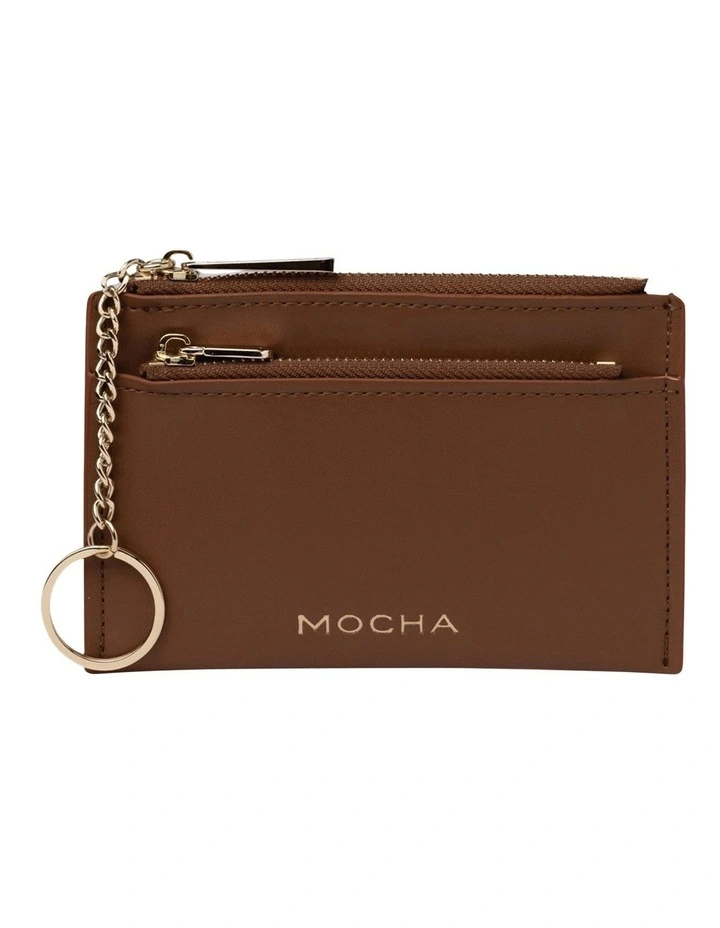 Mocha Lina Coin Card Holder In Brown 3 Mocha Lina Coin Card Holder In Brown
