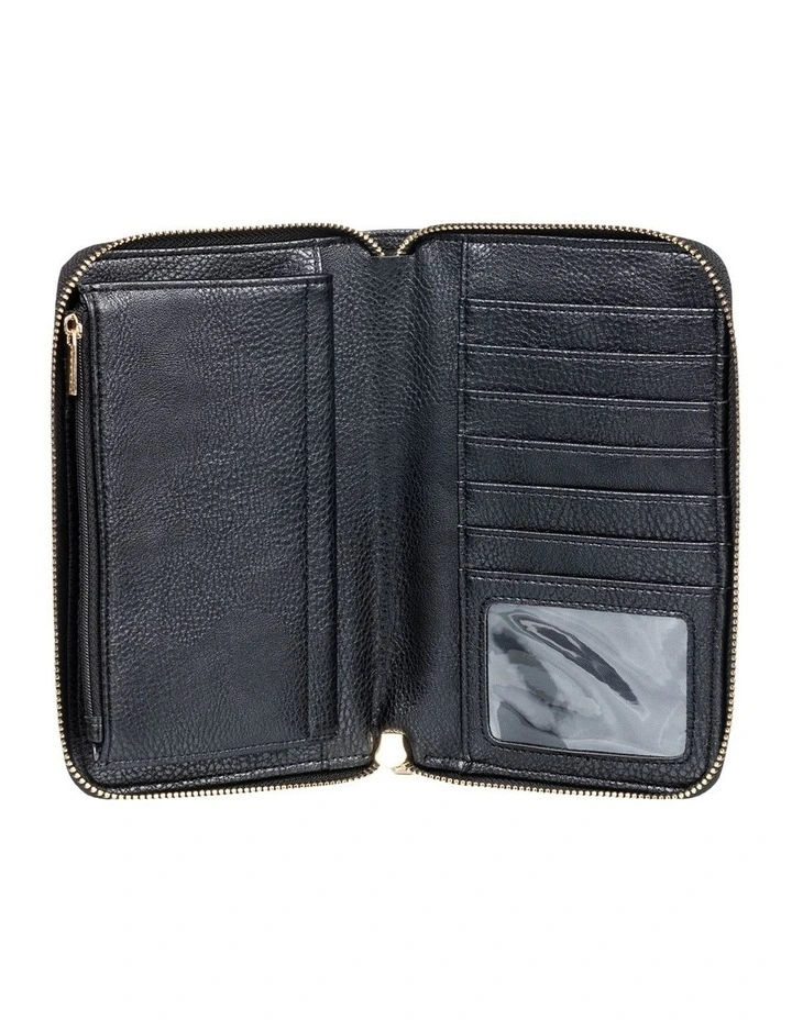 Roxy Back In Brooklyn Wallet In Black 5 Roxy Back In Brooklyn Wallet In Black - Image 3