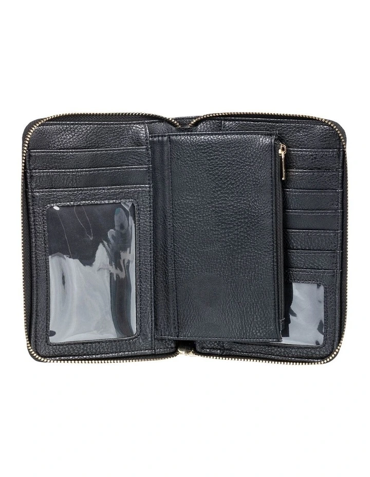 Roxy Back In Brooklyn Wallet In Black 6 Roxy Back In Brooklyn Wallet In Black - Image 4