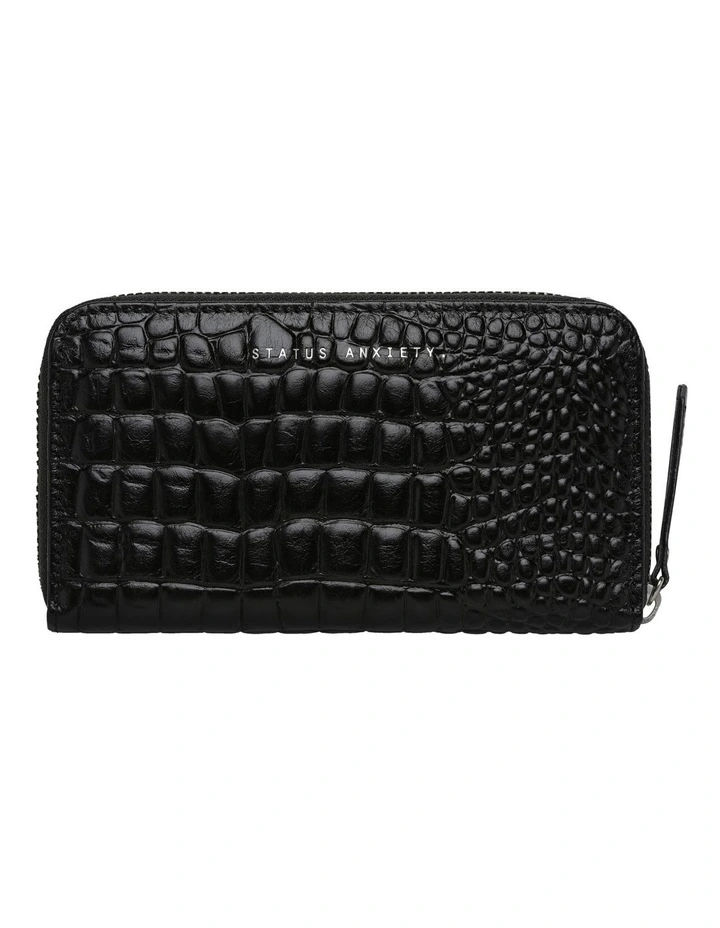 Status Anxiety Yet To Come Zip Around Wallet In Black 3 Status Anxiety Yet To Come Zip Around Wallet In Black