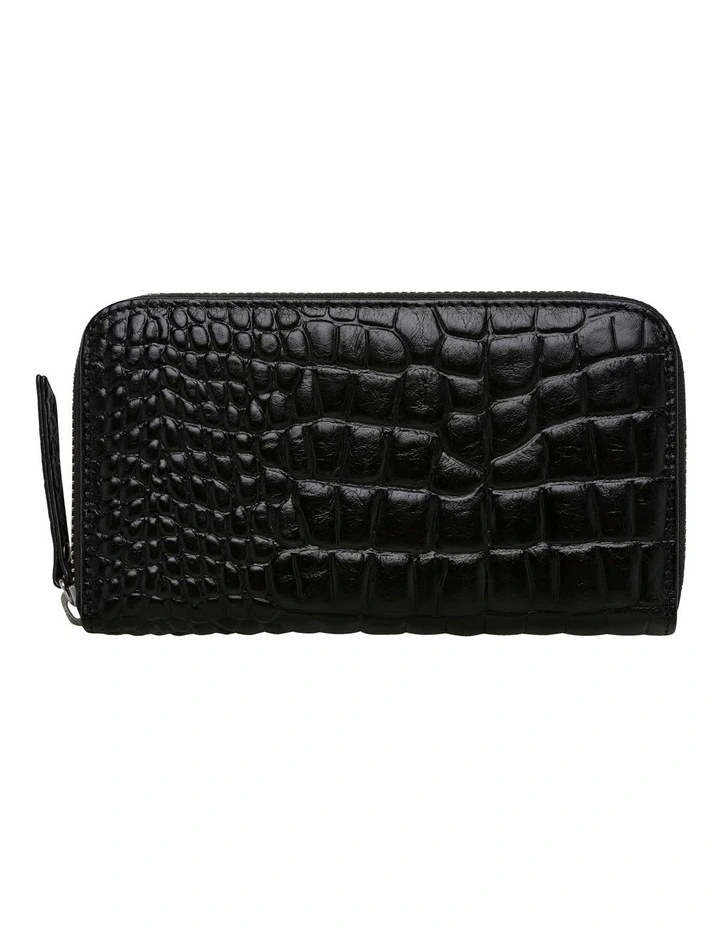 Status Anxiety Yet To Come Zip Around Wallet In Black 4 Status Anxiety Yet To Come Zip Around Wallet In Black - Image 2