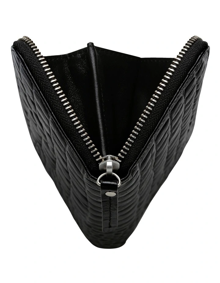 Status Anxiety Yet To Come Zip Around Wallet In Black 6 Status Anxiety Yet To Come Zip Around Wallet In Black - Image 4