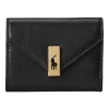 Polo Ralph Lauren Polo ID Leather Fold-Over Card Case In Black -Mocha shop 945002890 1 720x928