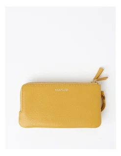 Marcs Whitney Leather Flapover Wallet In Yellow -Mocha shop 948446560 3 720x928