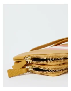 Marcs Whitney Leather Flapover Wallet In Yellow -Mocha shop 948446560 7 720x928