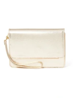 Forever New Winnie Phone Purse In Gold