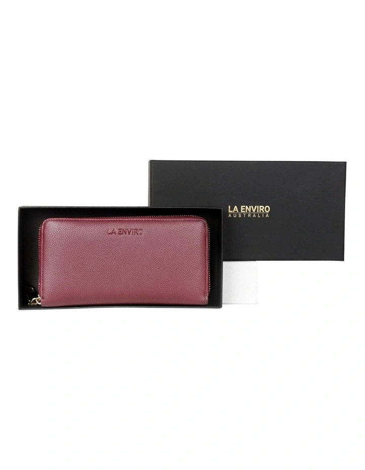 Emerge Woman Eva Vegan Wallet In Wine 7 Emerge Woman Eva Vegan Wallet In Wine - Image 5