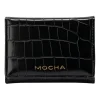 Mocha Bindi Croc-Embossed Mini Wallet In Black 1 Mocha Bindi Croc-Embossed Mini Wallet In Black -Mocha shop 958714210 1 720x928