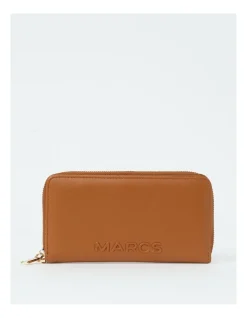Marcs Dubrovnik Zip Top Wallet In Tan