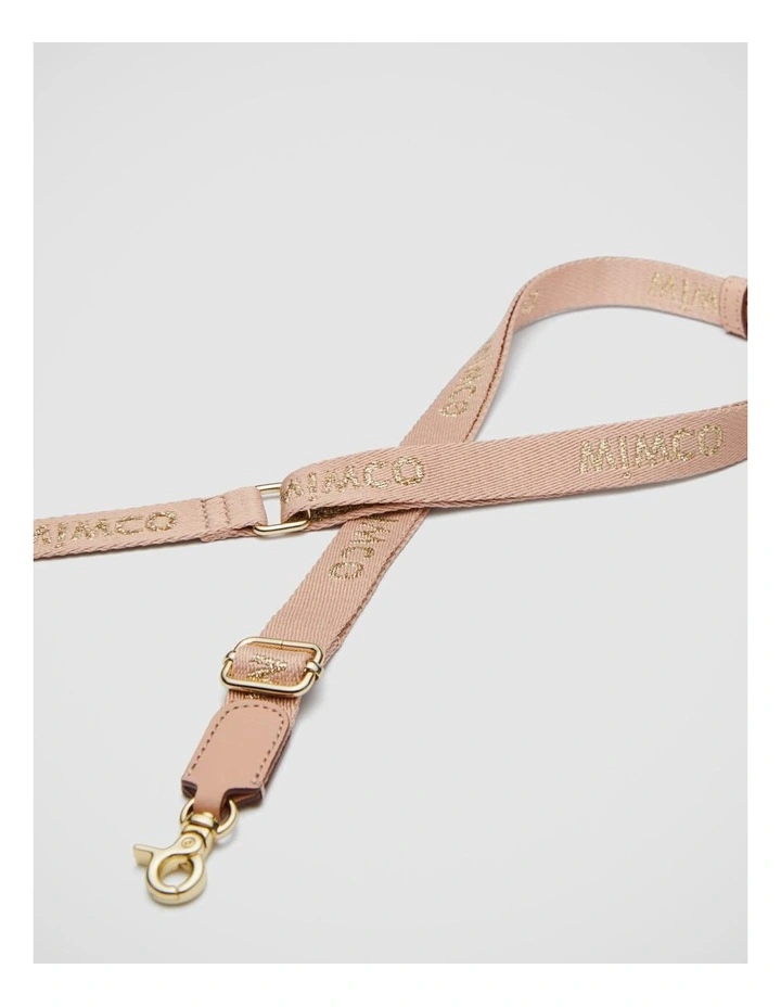 Mimco Tech Webbing Bag Strap In Almond 3 Mimco Tech Webbing Bag Strap In Almond