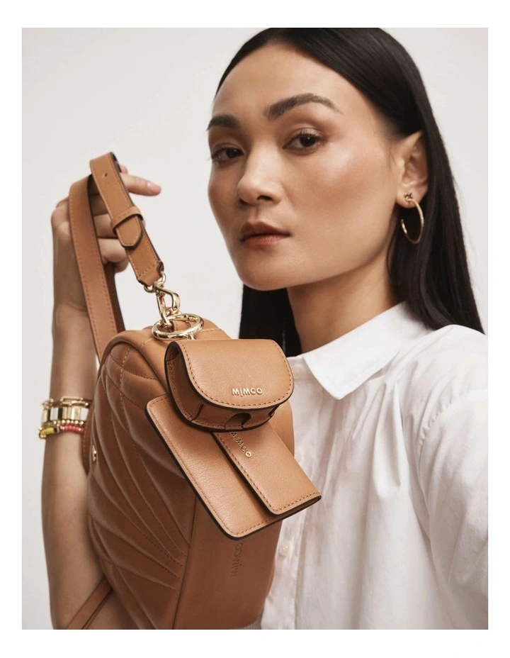 Mimco Classico Multi Charm Keyring In Caramel 4 Mimco Classico Multi Charm Keyring In Caramel - Image 2