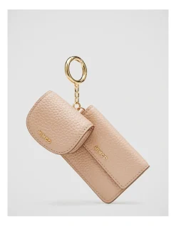 Mimco Classico Multi Charm Keyring In Almond