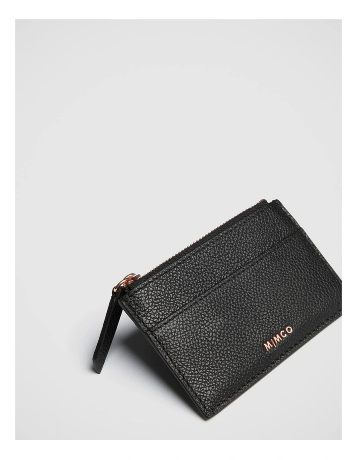 Mimco Classico Duo Card Wallet In Black Rose Gold 3 Mimco Classico Duo Card Wallet In Black Rose Gold