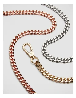 Mimco Link Chain Shoulder Bag Strap In Light Gold -Mocha shop 982425070 3 720x928