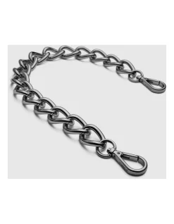 Mimco Chunky Chain Shoulder Bag Strap In Gunmetal