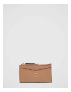 Mimco D-vine Slim Wallet In Caramel