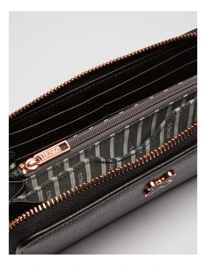 Mimco Hendrix Wallet In Black Rose Gold 5 Mimco Hendrix Wallet In Black Rose Gold - Image 3