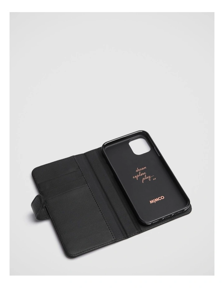 Mimco Hendrix Flip Case For Iphone 11 In Black Rose Gold 4 Mimco Hendrix Flip Case For Iphone 11 In Black Rose Gold - Image 2