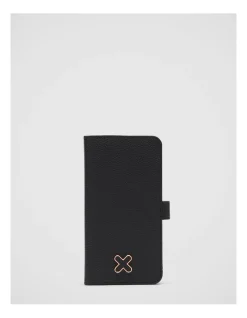Mimco Hendrix Flip Case For Iphone 12 Pro Max In Black Rose Gold -Mocha shop 982429030 3 720x928