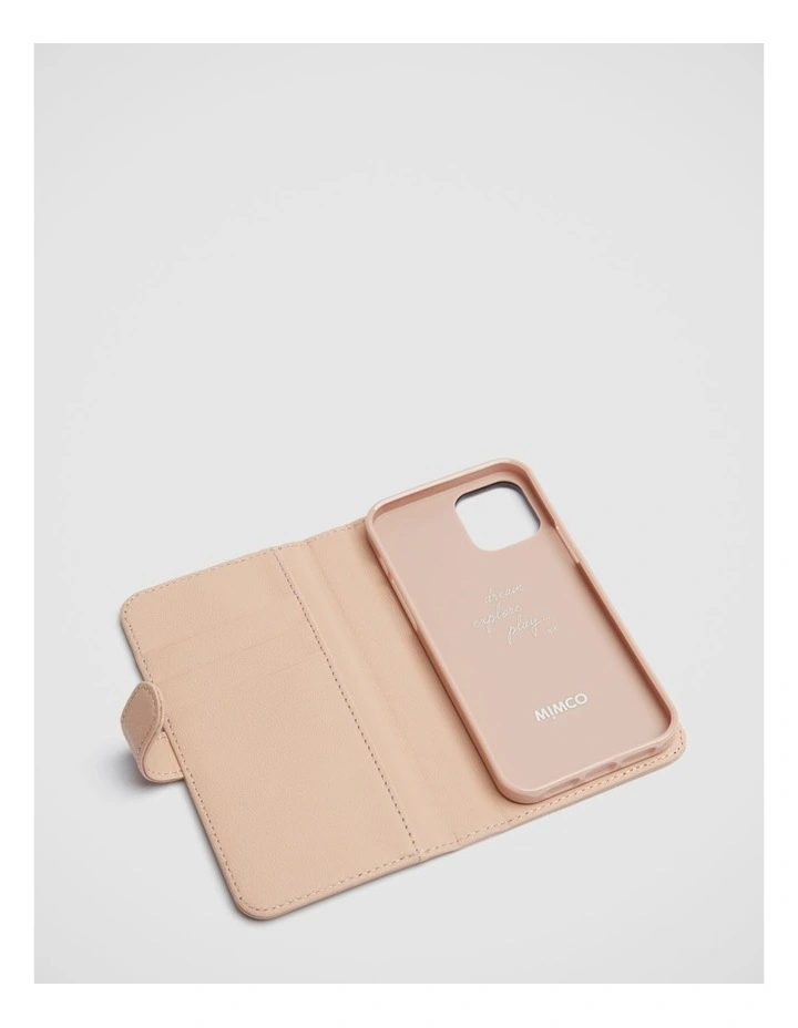 Mimco Hendrix Flip Case For Iphone 12-12 Pro In Almond 4 Mimco Hendrix Flip Case For Iphone 12-12 Pro In Almond - Image 2