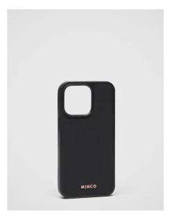 Mimco Morph Phone Case For Iphone 13-13 Pro In Black Rose Gold