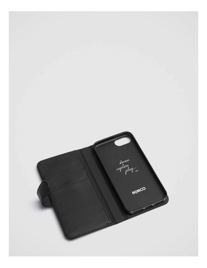 Mimco Hendrix Flip Case For Iphone SE-8-7-6S-6 In Black Gunmetal 4 Mimco Hendrix Flip Case For Iphone SE-8-7-6S-6 In Black Gunmetal - Image 2