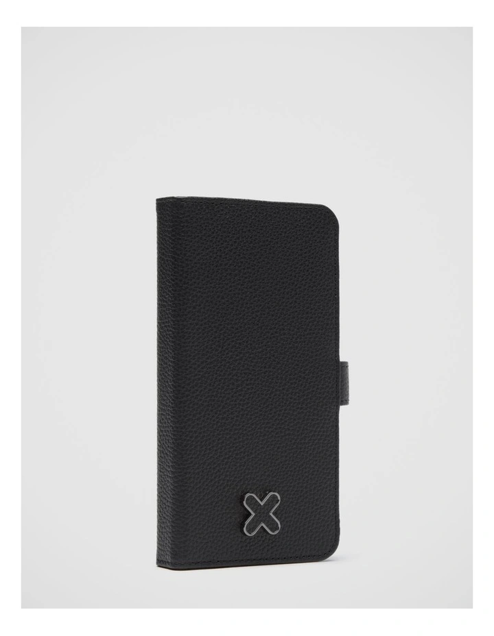 Mimco Hendrix Flip Case For Iphone 12 Pro Max In Black Gunmetal 3 Mimco Hendrix Flip Case For Iphone 12 Pro Max In Black Gunmetal