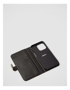 Mimco Mim-gram Flip Case For Iphone 11 In Black Light Gold 7 Mimco Mim-gram Flip Case For Iphone 11 In Black Light Gold -Mocha shop 982433800 3 720x928