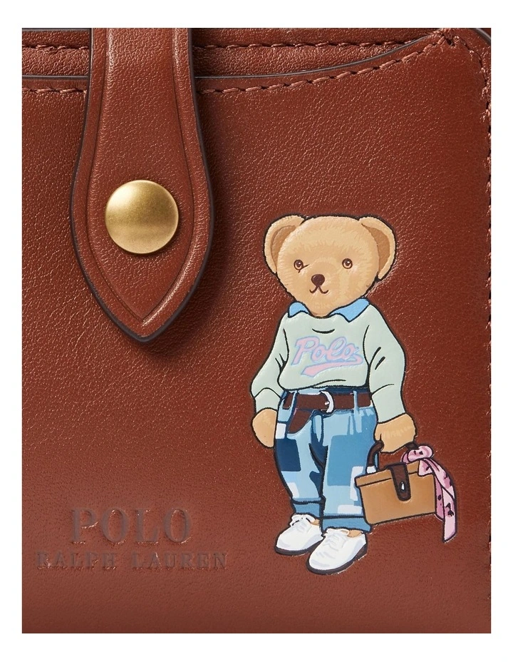 Polo Ralph Lauren New Orleans Polo Bear Compact Wallet In Brown 6 Polo Ralph Lauren New Orleans Polo Bear Compact Wallet In Brown - Image 4